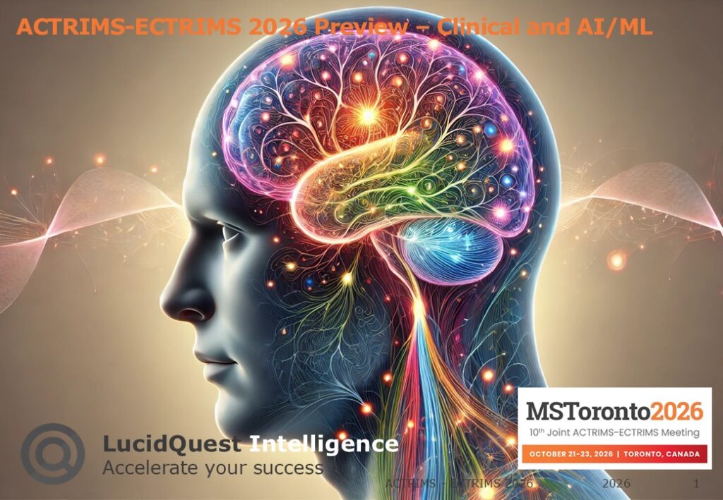 ACTRIMS-ECTRIMS 2026 joint meeting in Toronto, covering multiple sclerosis therapies, BTK inhibitors, CAR T and AI.