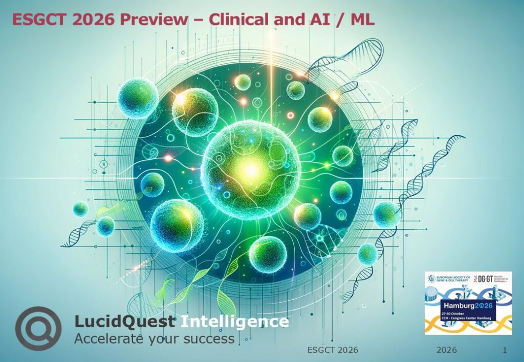 ESGCT 2026 cell and gene therapy preview covering in vivo gene editing, CAR-T therapies, AAV manufacturing and competitive developments.