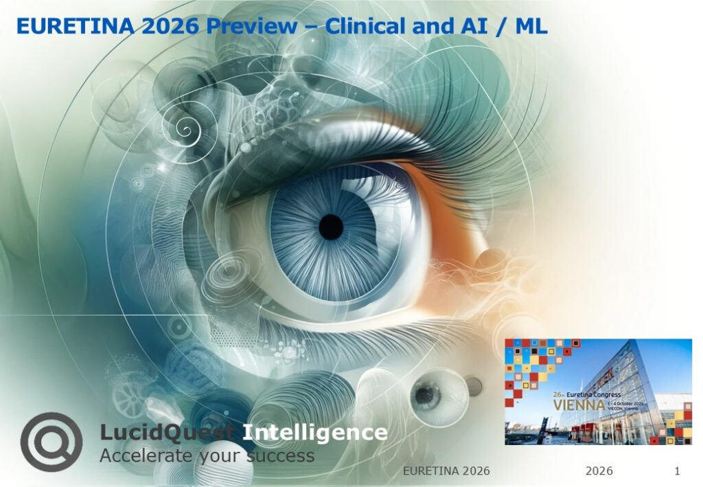 EURETINA 2026 preview covering retinal gene therapy, Eylea 8 mg, geographic atrophy treatments and AI in retinal imaging.