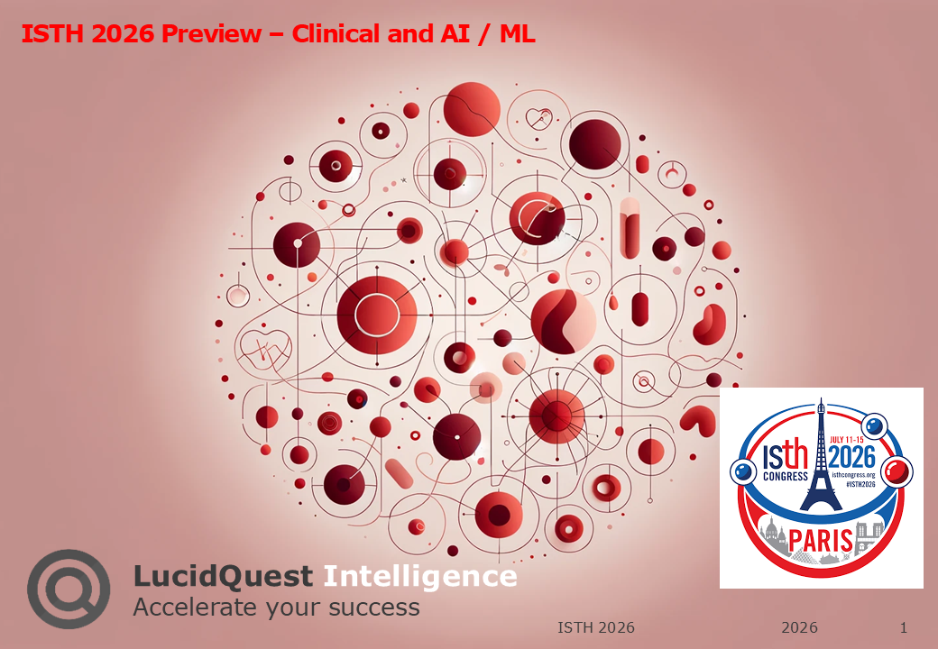 ISTH 2026 preview highlighting competitive developments in hemophilia, von Willebrand disease, anticoagulation and AI diagnostics.